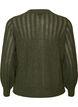 Strickjacke mit Lochmuster, Gr&uuml;n, Packshot image number 1