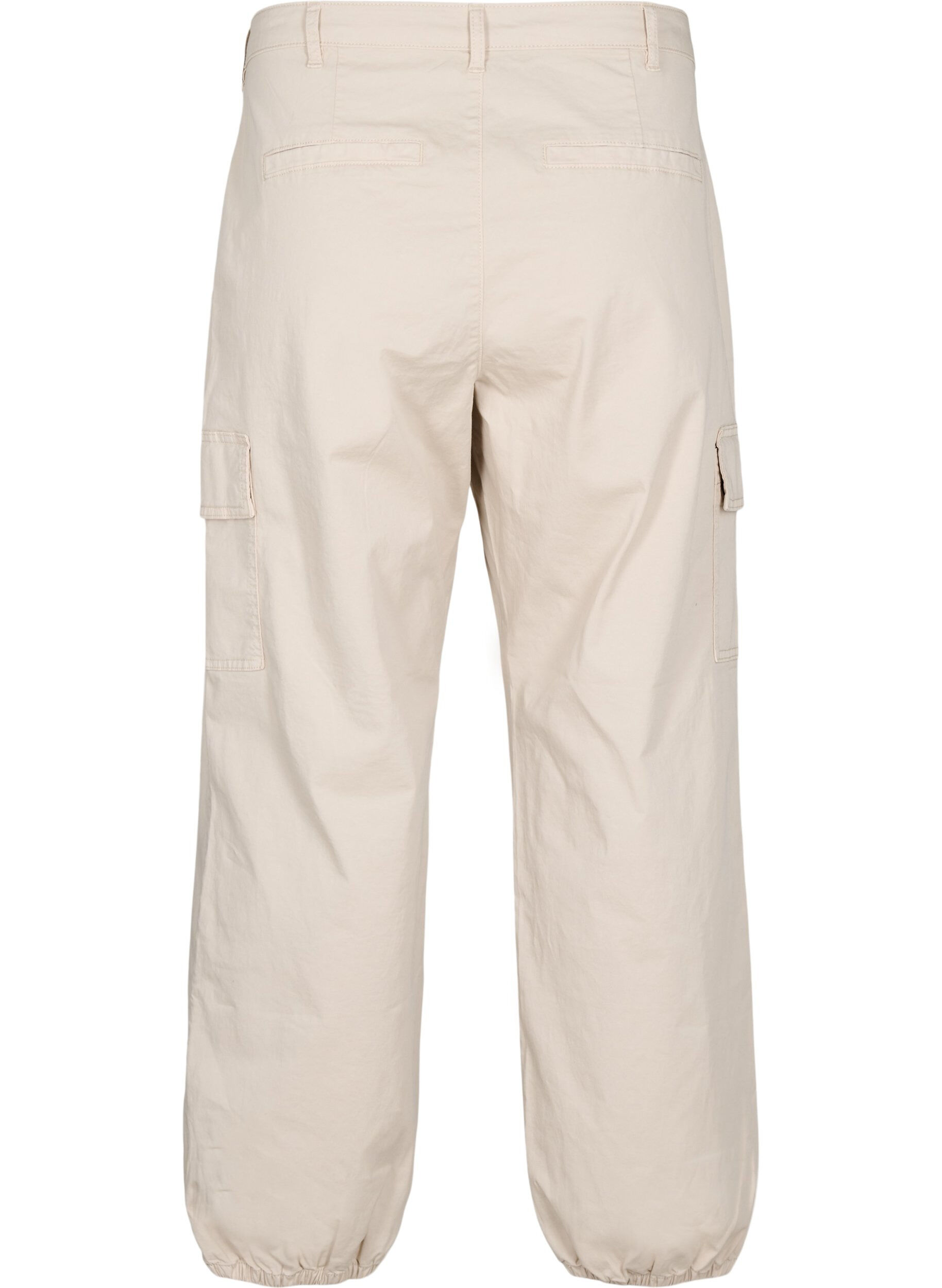 ZizziCargohose mit hoher Taille, Beige, Packshot image number 1