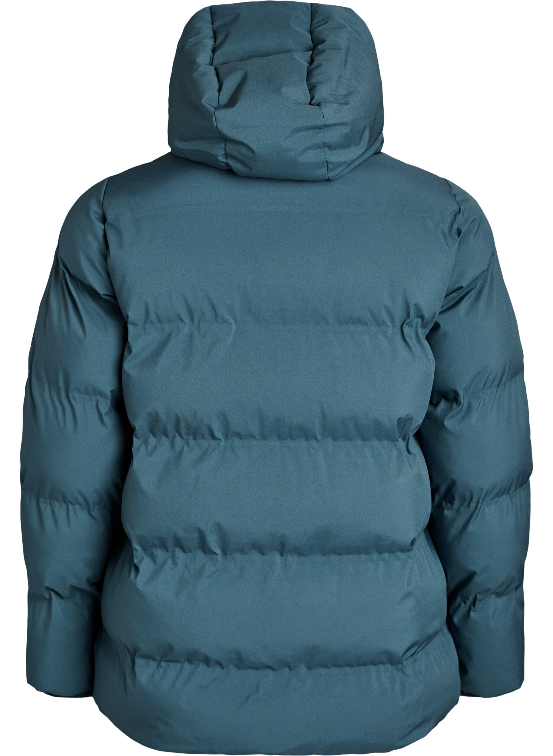 ZizziKurze Steppjacke mit abnehmbarer Kapuze, Gr&uuml;n, Packshot image number 1