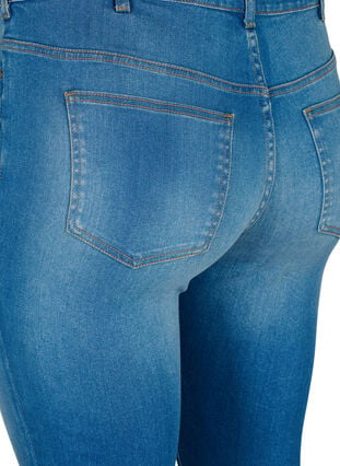 Super schlanke Sanna Jeans mit Zerstören, Blue denim, Packshot image number 4
