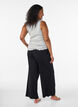 Geripptes Top mit Spitzen, Grau, Model image number 2