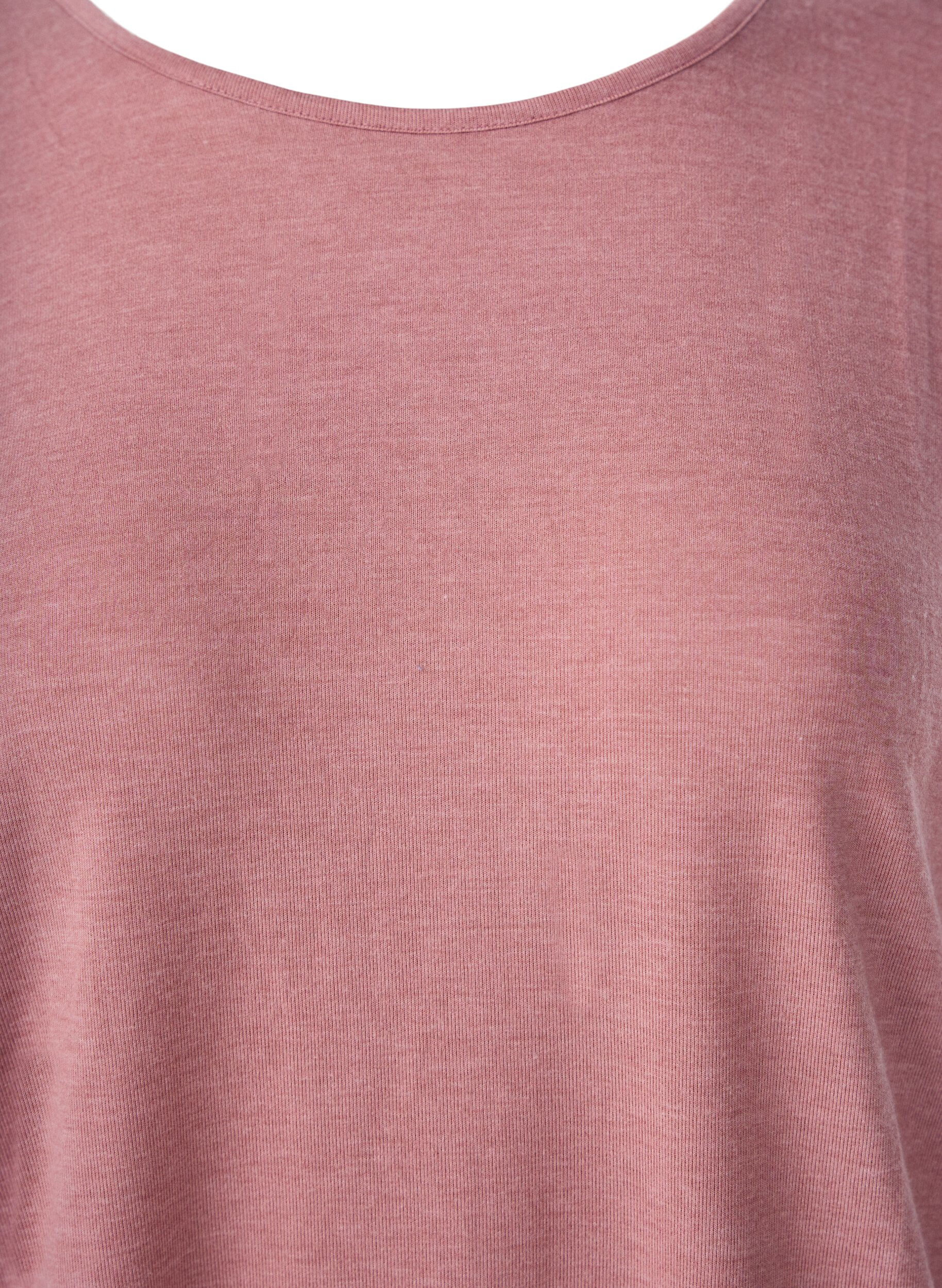 ZizziBluse aus Jersey mit 3/4-&Auml;rmeln, Rot, Packshot image number 2