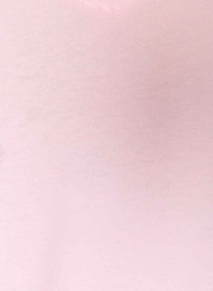 Kurz&auml;rmeliges T-Shirt mit V-Ausschnitt, Rot, Packshot image number 2