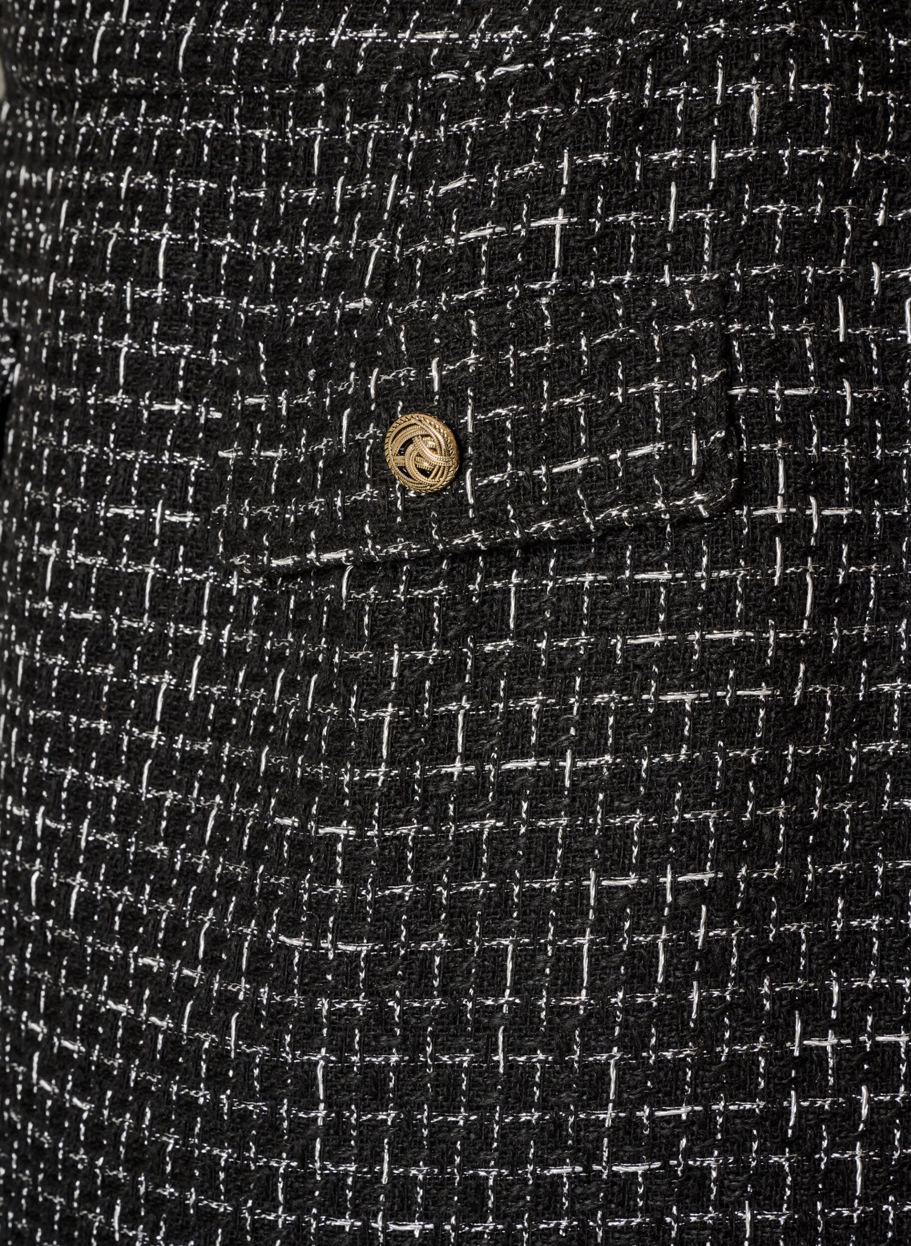 ZizziKurzer Rock aus Boucl&eacute;, Schwarz, Packshot image number 2