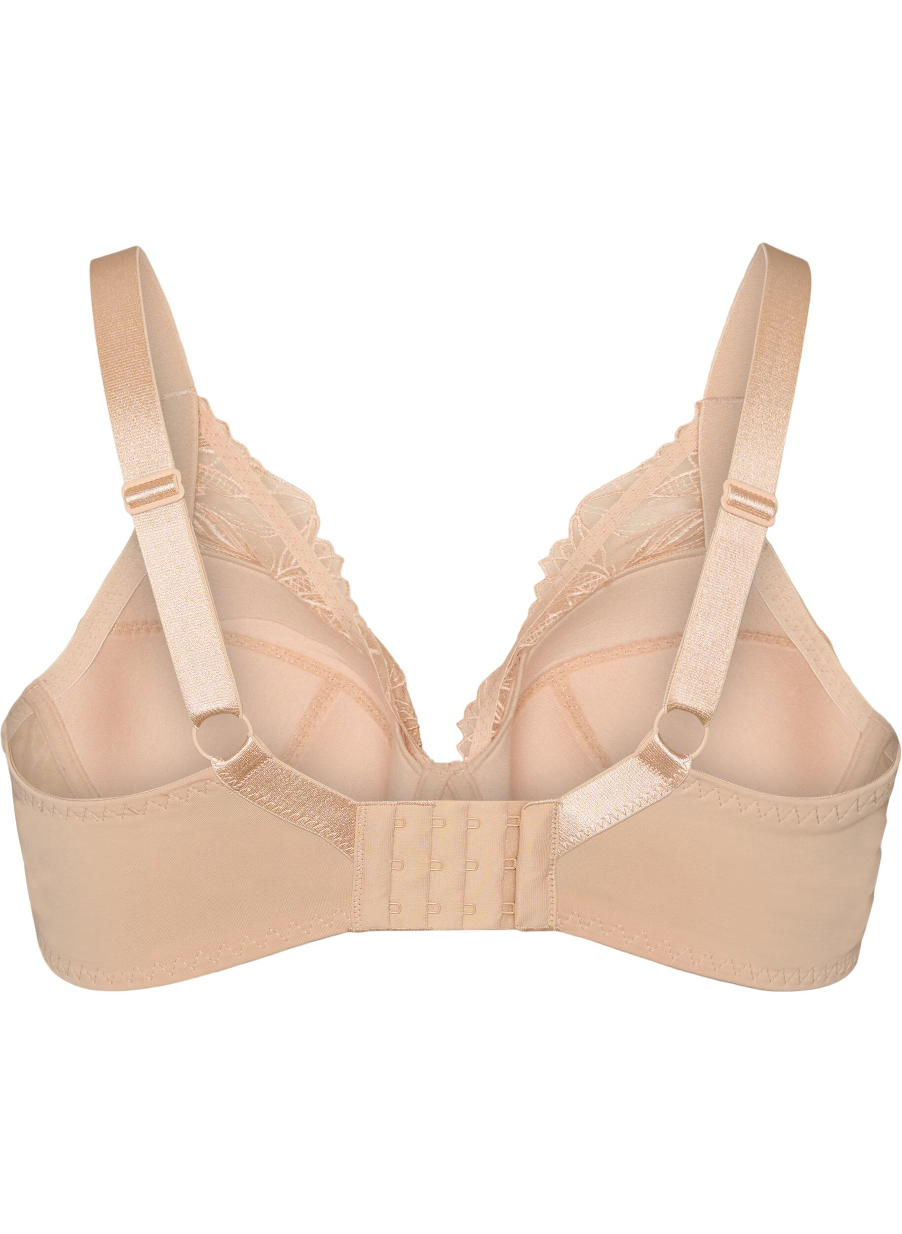 ZizziGepolsterter Spitzen-BH mit B&uuml;gel, Beige, Packshot image number 1