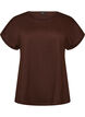 T-Shirt aus Baumwolle mit H&auml;keldetail, Braun, Packshot image number 0