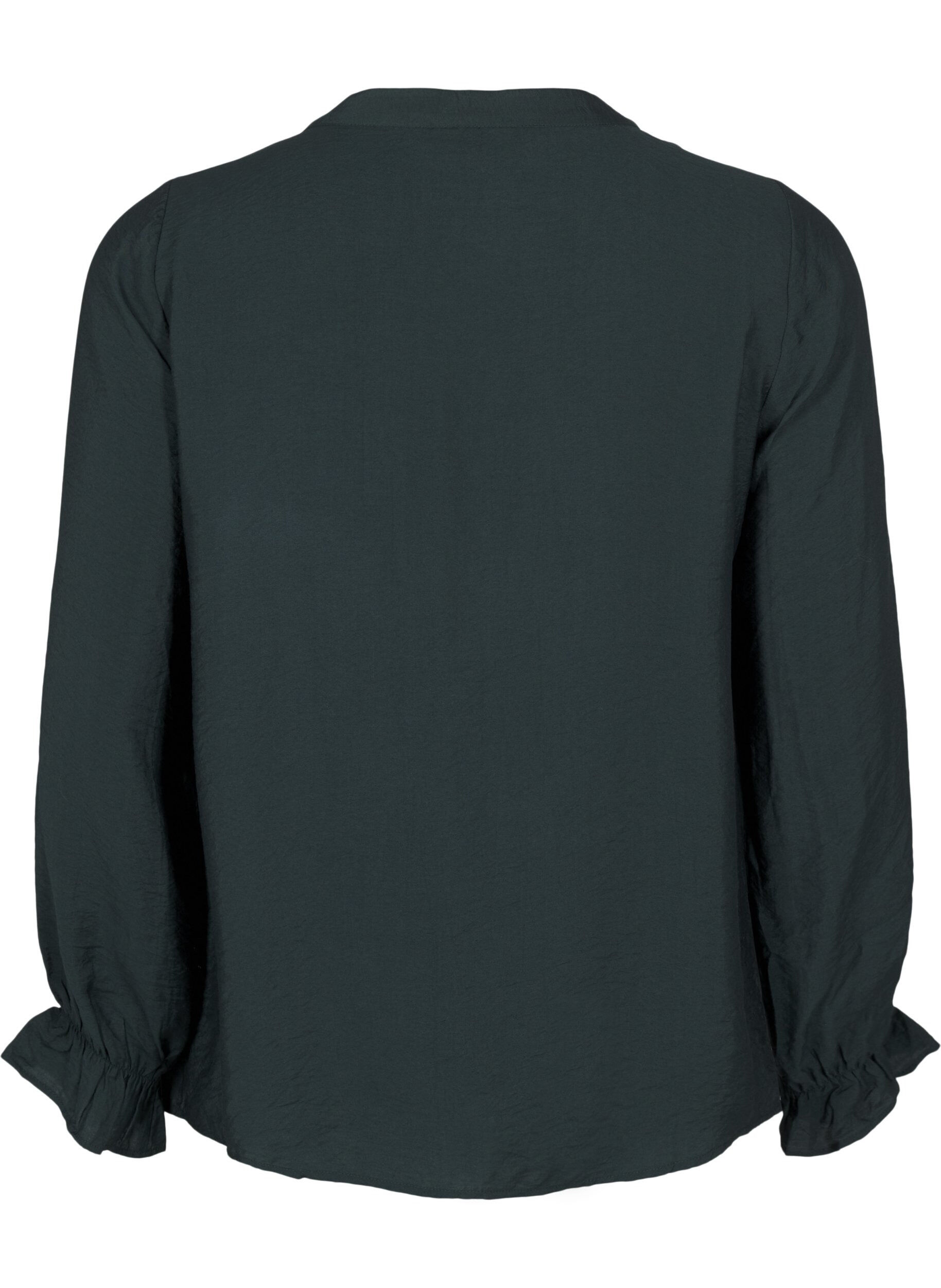 ZizziLang&auml;rmlige Bluse mit V-Ausschnitt, Scarab, Packshot image number 1