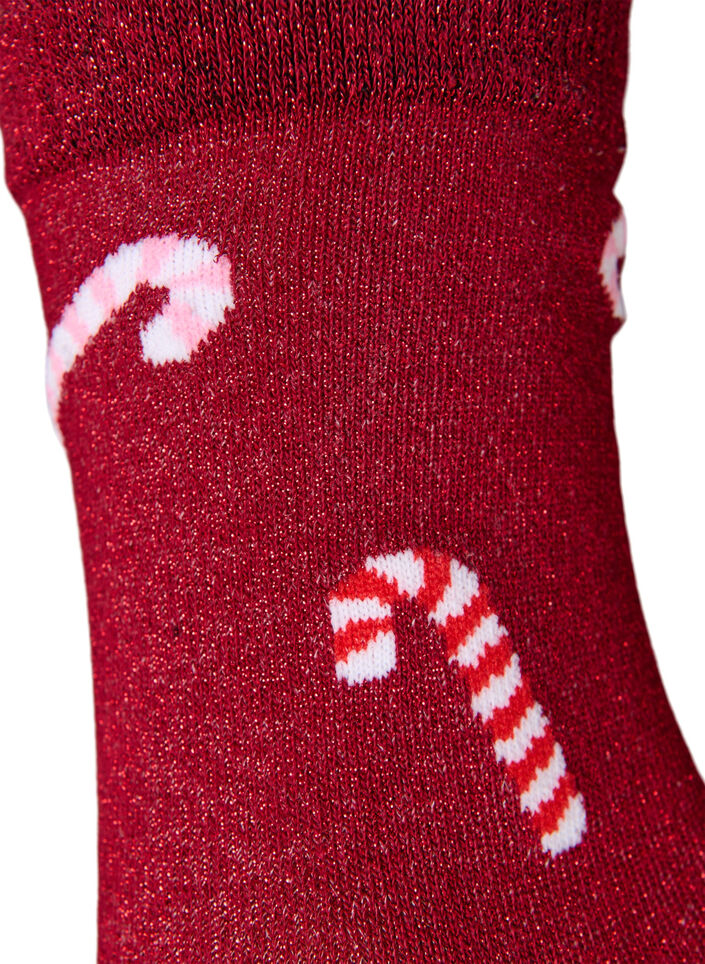 2er-Pack Weihnachtssocken, Rot, Packshot image number 4