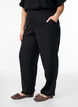 Lockere Hose aus Leinen und Viskose, Schwarz, Model image number 2