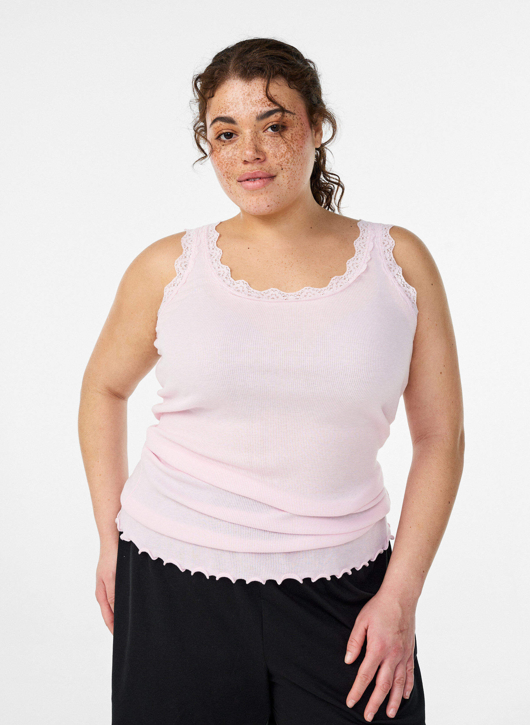 ZizziSpitzentop, Rot, Model image number 0