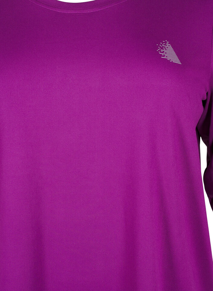 Trainingsshirt mit 3/4-Ärmeln, Lila, Packshot image number 2