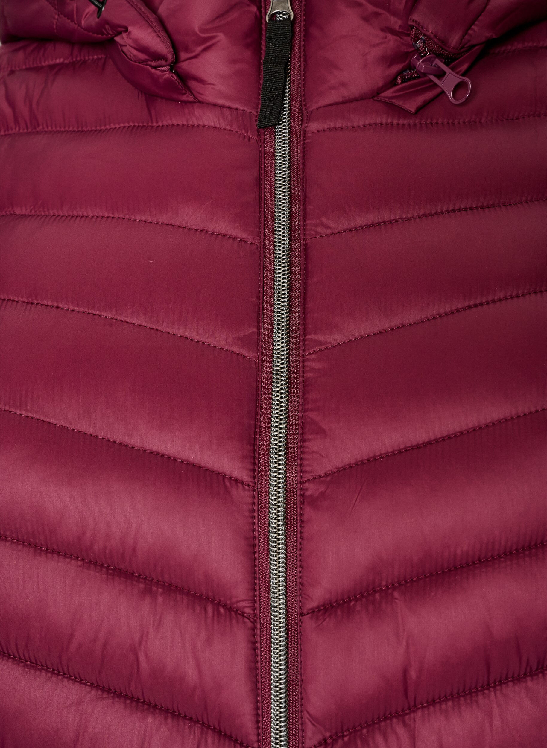 ZizziLeichte Jacke mit Taschen und abnehmbarer Kapuze, Rot, Packshot image number 2
