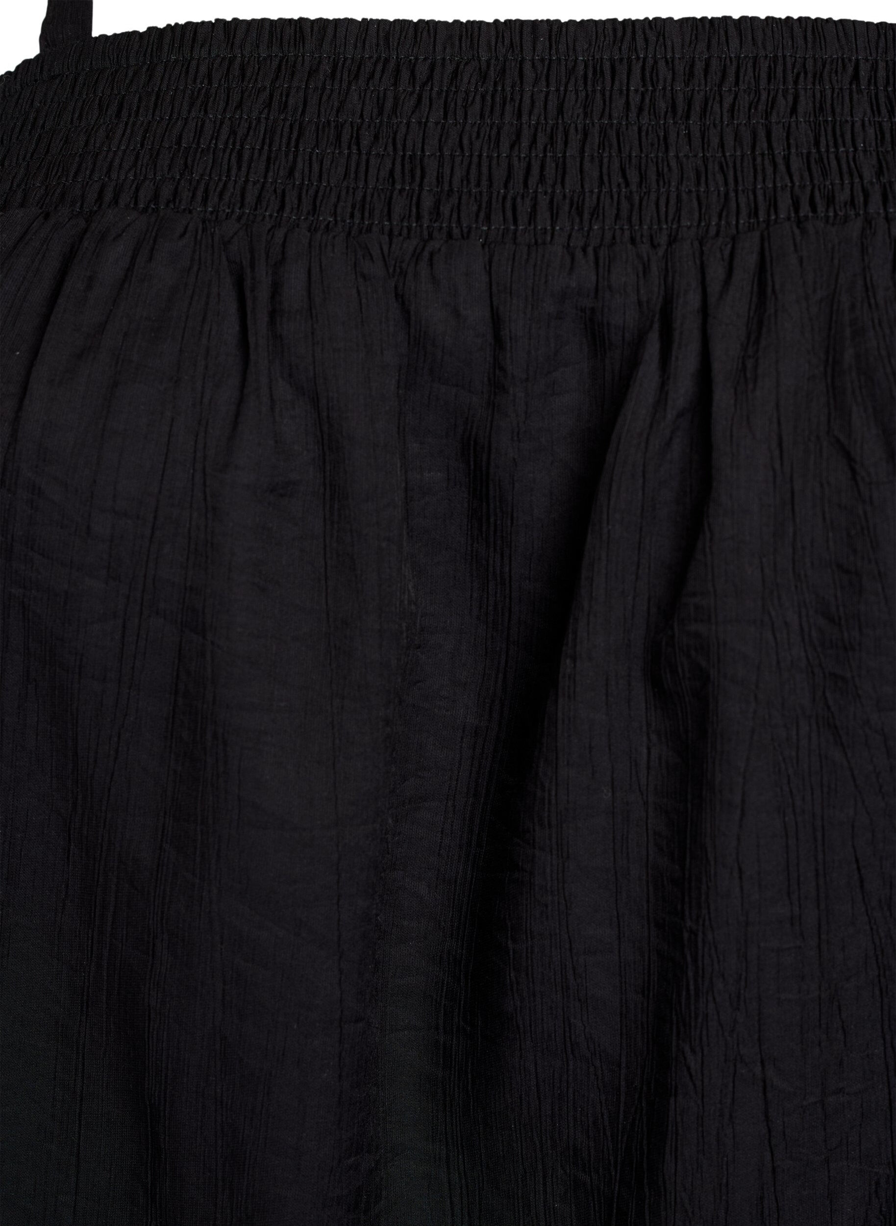 ZizziViskose-Top mit schmalen Tr&auml;gern, Schwarz, Packshot image number 2