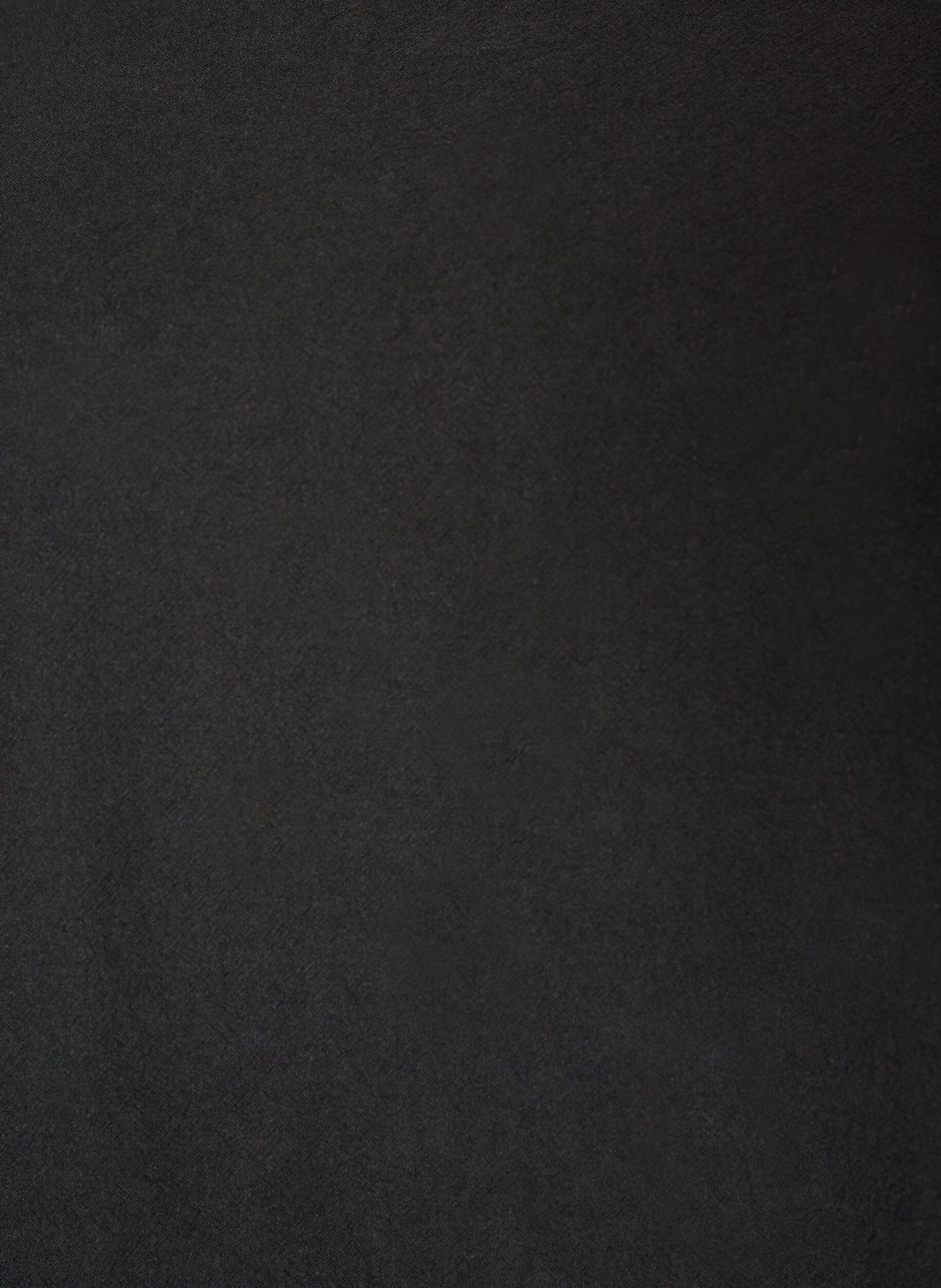 ZizziKleid aus Baumwolle mit kurzen &Auml;rmeln und Taschen, Schwarz, Packshot image number 2
