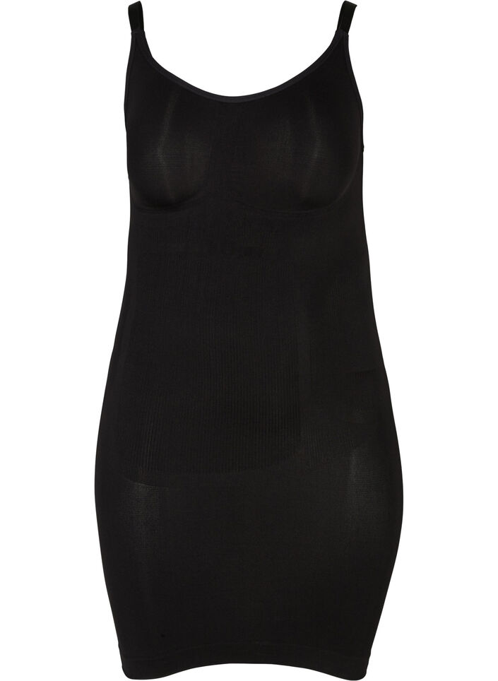 Shapewear Kleid mit breiten Tr&auml;gern, Schwarz, Packshot