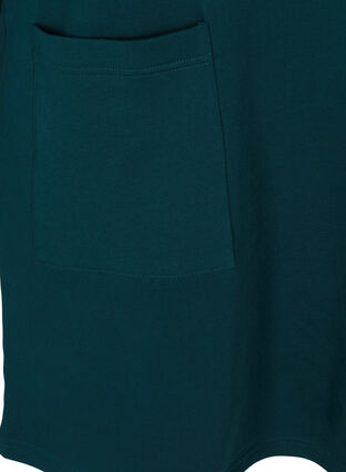Sweatkleid aus Baumwolle mit 3/4-Ärmeln und Taschen, Ponderosa Pine, Packshot image number 3