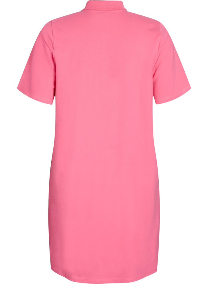 Kurzes Polokleid im A-Linien-Schnitt, Pink, Packshot image number 1