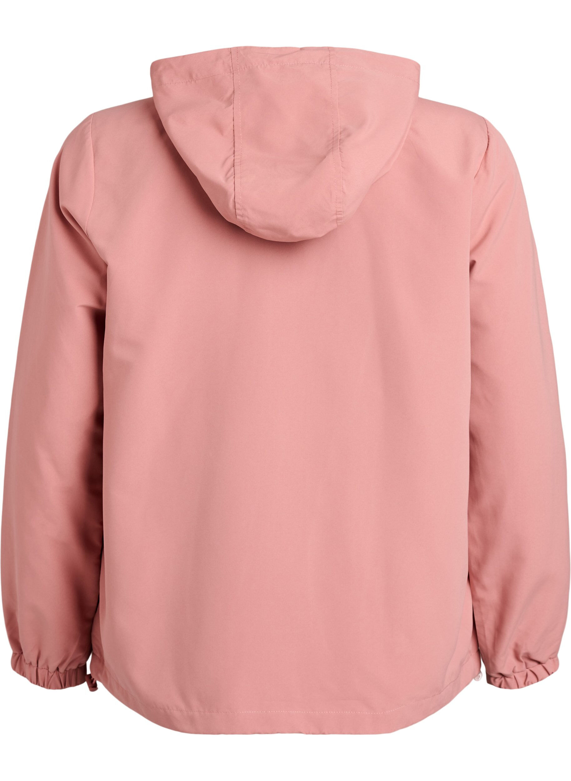 ZizziLeichte Jacke mit Kapuze und Rei&szlig;verschluss, Rot, Packshot image number 1