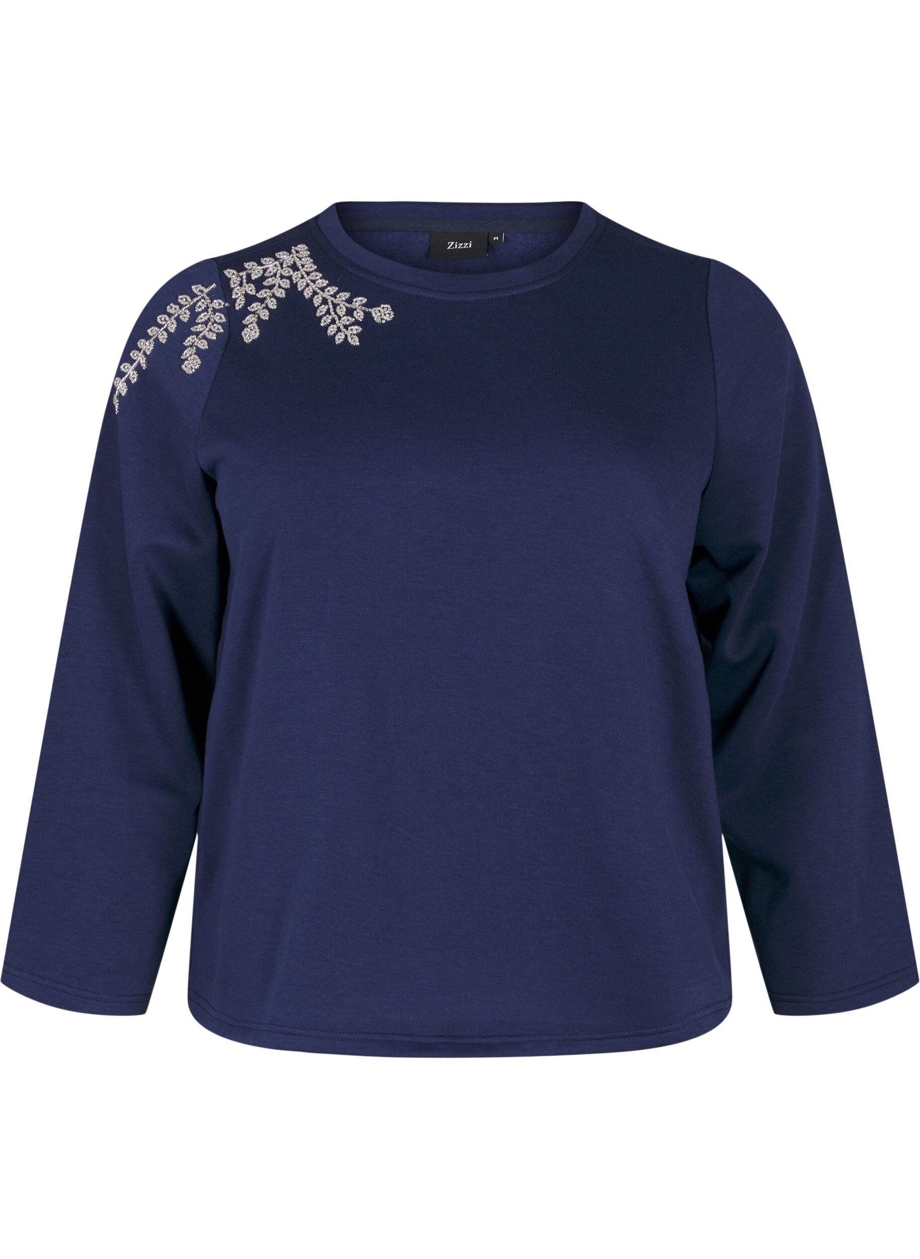 Kurzer Sweatshirt mit Perlendetails