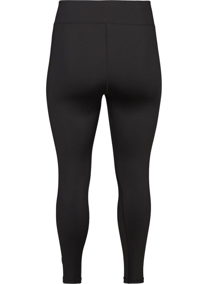 Gek&uuml;rzte Basic-Trainingsleggings, Schwarz, Packshot image number 1