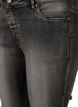 Slim Fit Emily Jeans mit normaler Taillenhöhe, Dark Grey Denim, Packshot image number 2