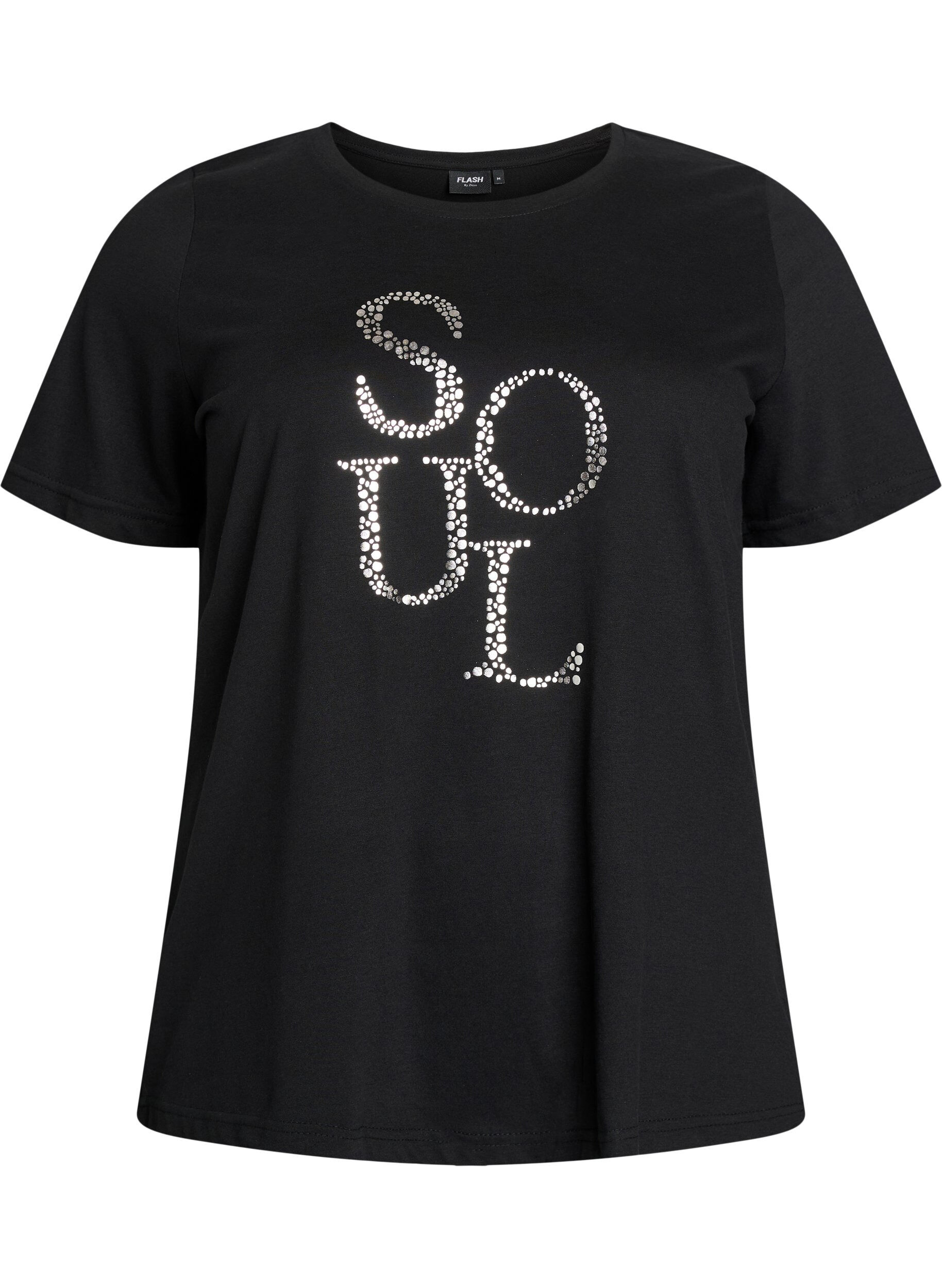 ZizziT-Shirt mit Print, Schwarz, Packshot image number 0