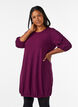 Kleid in Ballonform mit Struktur, Rot, Model image number 0