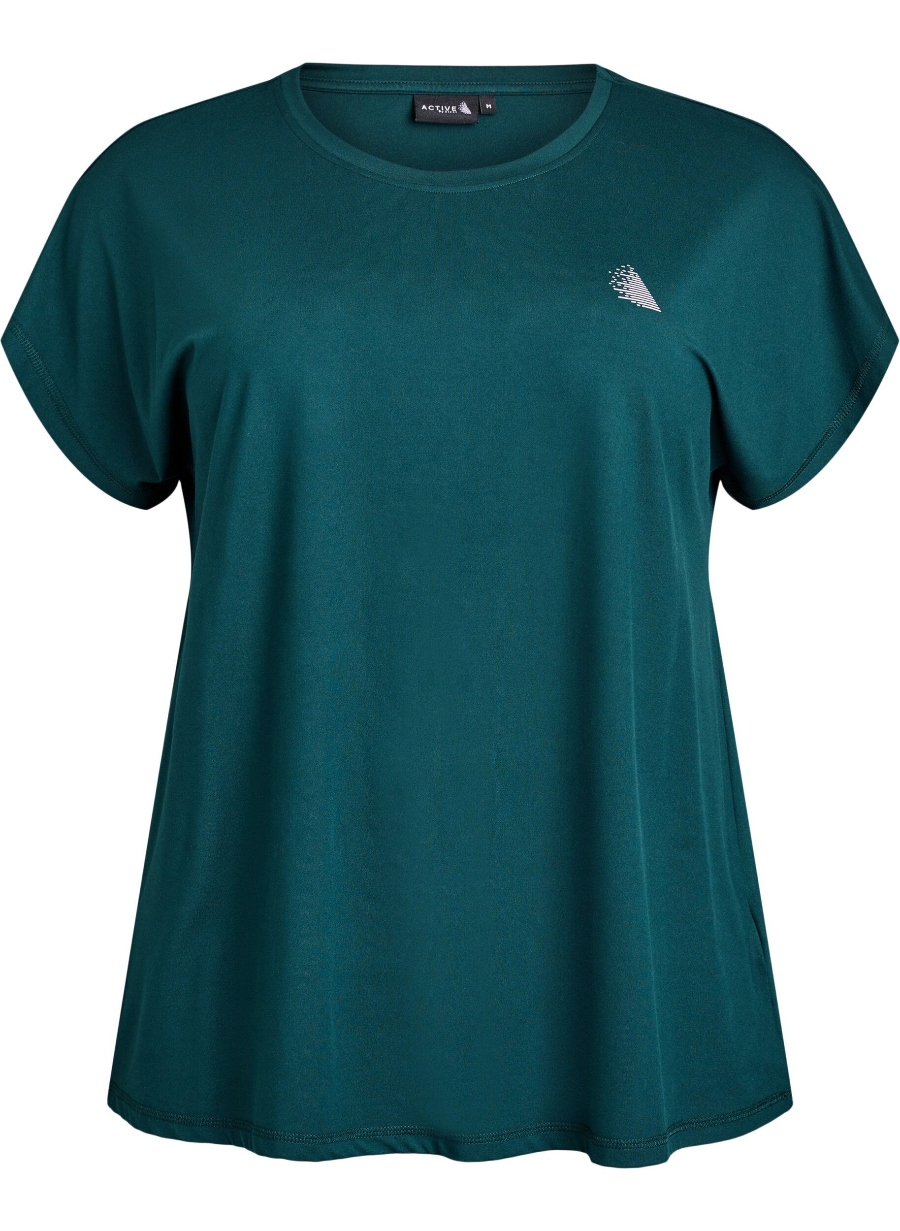 Einfarbiges Trainings-T-Shirt