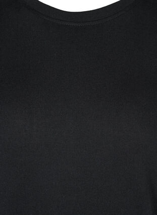Langarm Bluse mit Schulterdetail, Black, Packshot image number 2