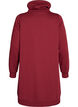 Kurzes Sweatshirtkleid mit Stehkragen und Taschen, Rot, Packshot image number 1