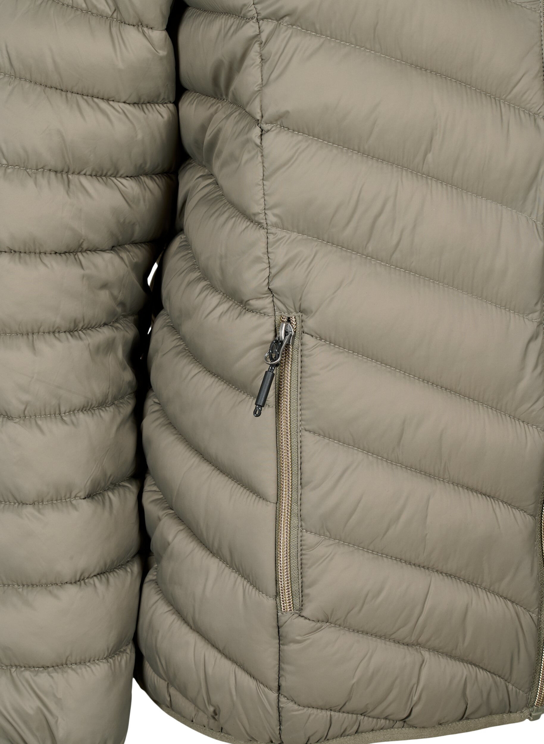 ZizziLeichte Steppjacke mit Kapuze, Braun, Packshot image number 3