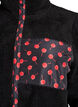 Jacke aus Teddyfleece mit Kirschdetails, Schwarz, Packshot image number 2