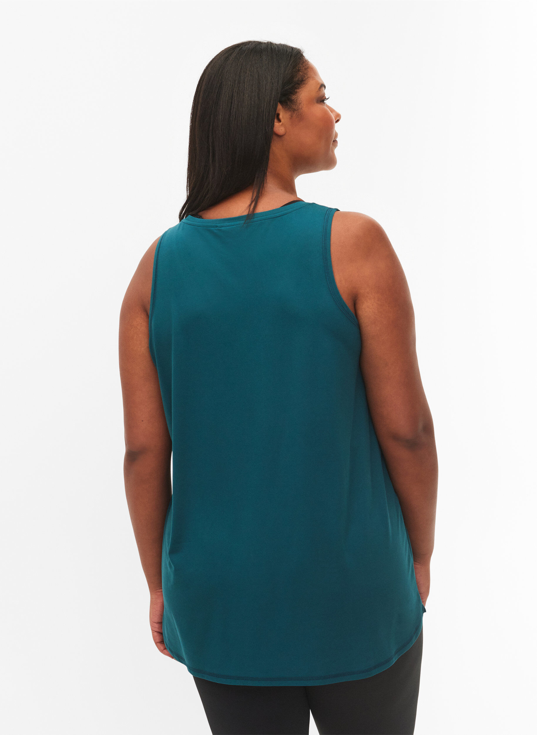 ZizziTrainingstop mit V-Ausschnitt, Gr&uuml;n, Model image number 2