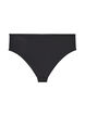 Hoch taillierter Tai-Bikini-Slip mit Golddetail, Schwarz, Packshot image number 1