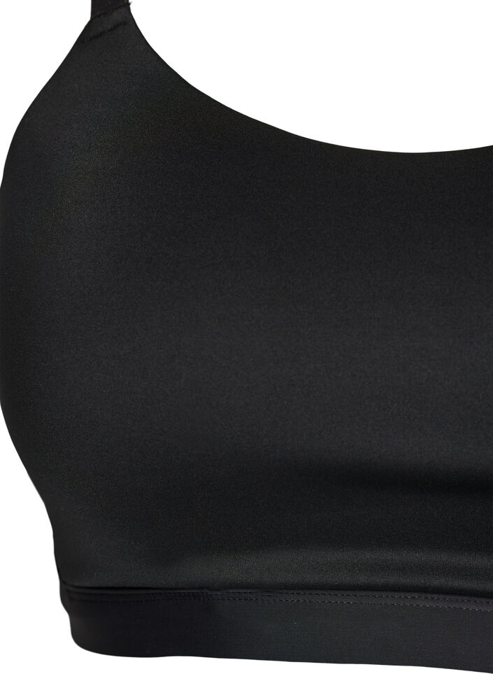Leicht gepolsterter Sport-BH, Schwarz, Packshot image number 2