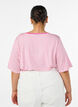 Gestreiftes T-Shirt aus TENCEL&trade; Lyocell, Pink, Model image number 2