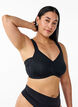 Bequemer BH mit gepolsterten Tr&auml;gern, Schwarz, Model image number 0