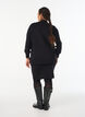 Kurzer Strickrock mit breitem Bund, Schwarz, Model image number 2