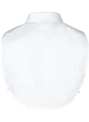Lockerer einfarbiger Hemdkragen mit Perlen, Bright White, Packshot image number 1