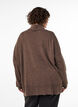 Rollkragenpullover mit lockerer Passform, Braun, Model image number 2