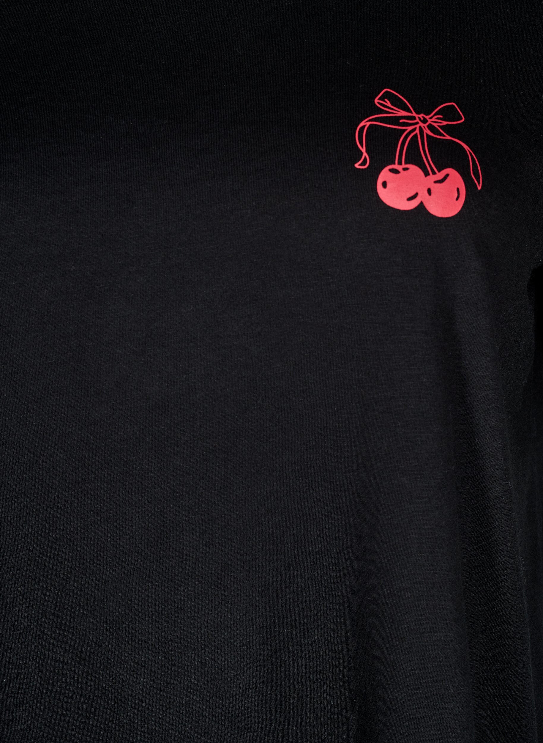 ZizziFLASH - T-Shirt mit Print, Schwarz, Packshot image number 2