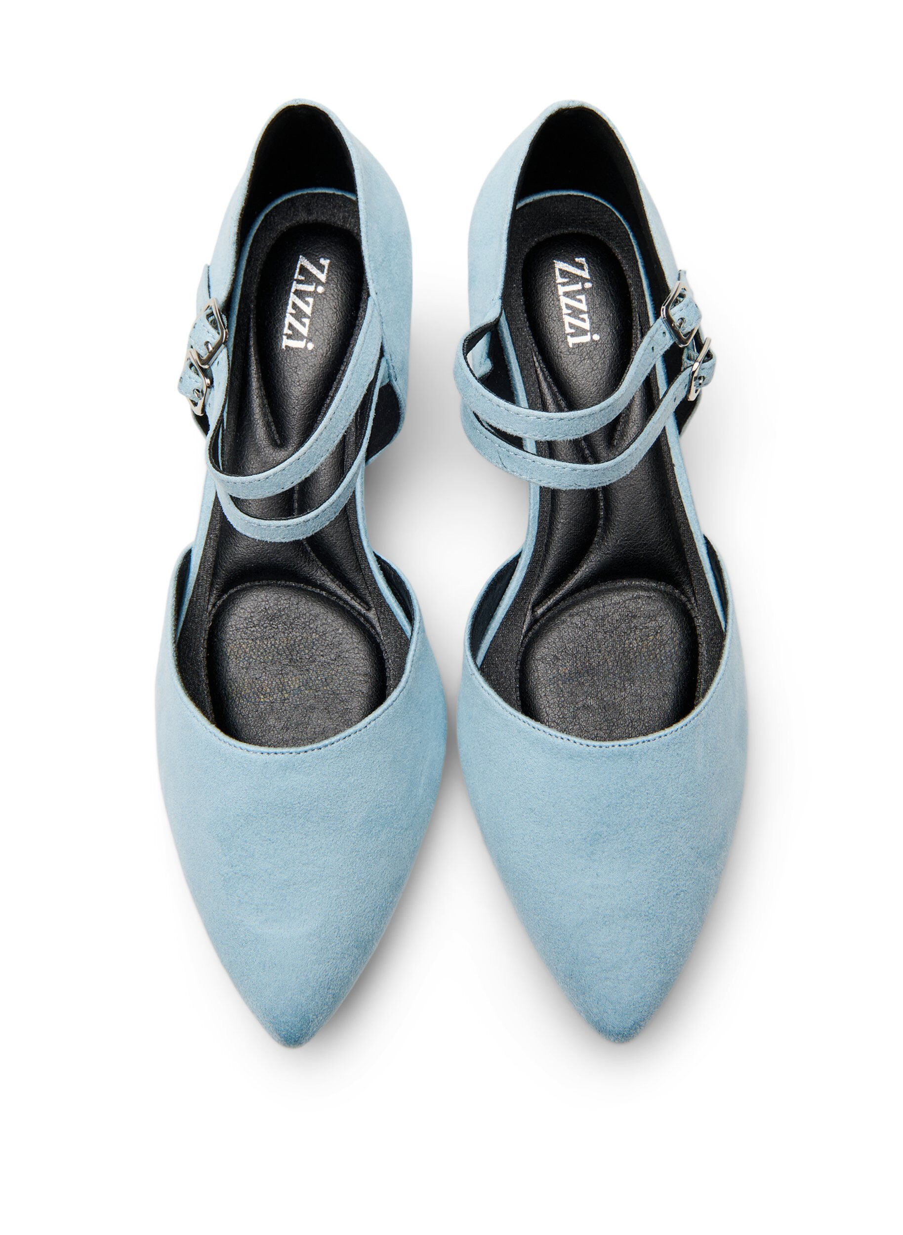 ZizziPumps mit doppelten Riemen, Blau, Packshot image number 2