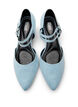 Pumps mit doppelten Riemen, Blau, Packshot image number 2