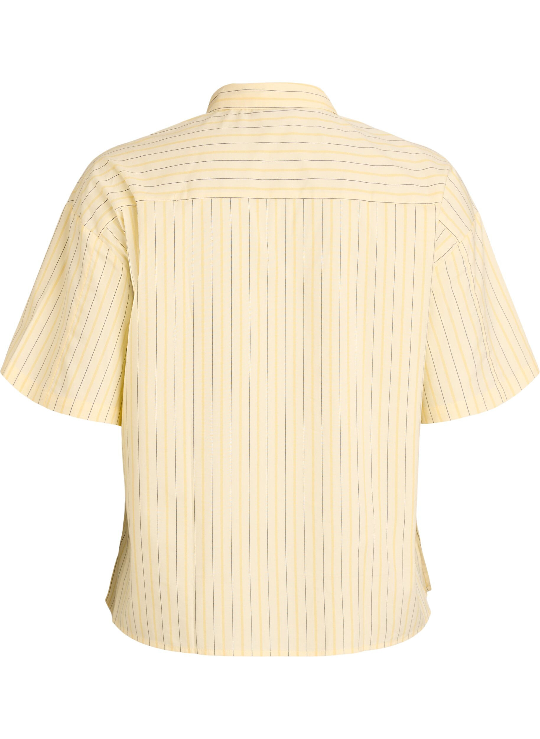 ZizziGestreifte Bluse in lockerer Passform, Gelb, Packshot image number 1