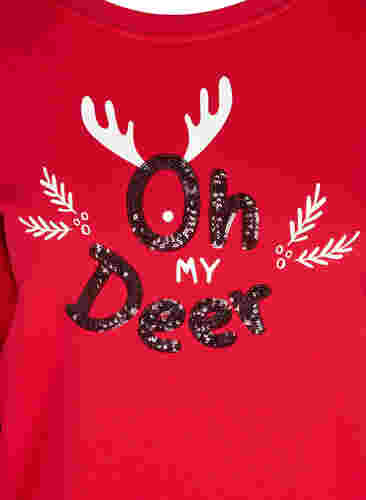Weihnachts-Sweatshirt, Red Oh Deer, Packshot image number 2