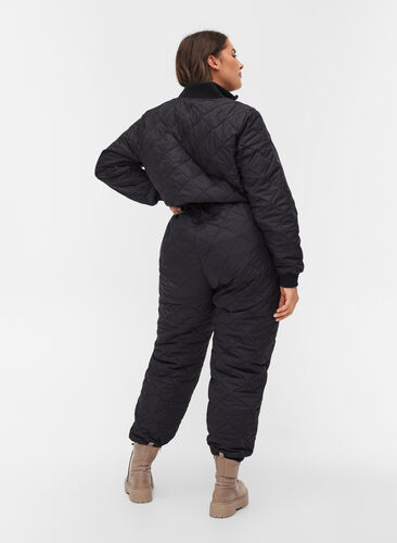 Stepp-Jumpsuit mit verstellbarer Taille, Black, Model image number 1