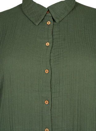 Kurzärmliges T-Shirt mit Knöpfen, Thyme, Packshot image number 2