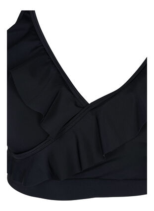 Bikini-BH mit Rüschendetails, Black, Packshot image number 2