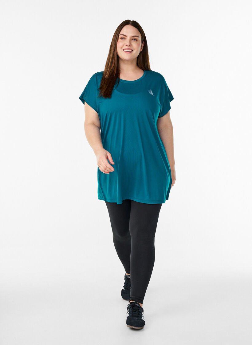 Langes Trainingsshirt, Gr&uuml;n, Model image number 1