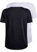 FLASH - 2er-Pack T-Shirts mit Rundhalsausschnitt, Black/White, Packshot image number 1
